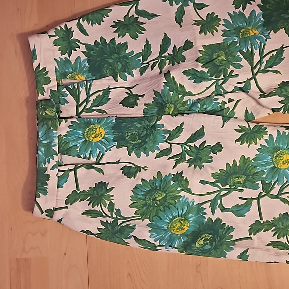 Designer Green floral pants
